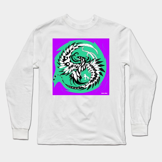 leaf green phoenix ecopop Long Sleeve T-Shirt by jorge_lebeau